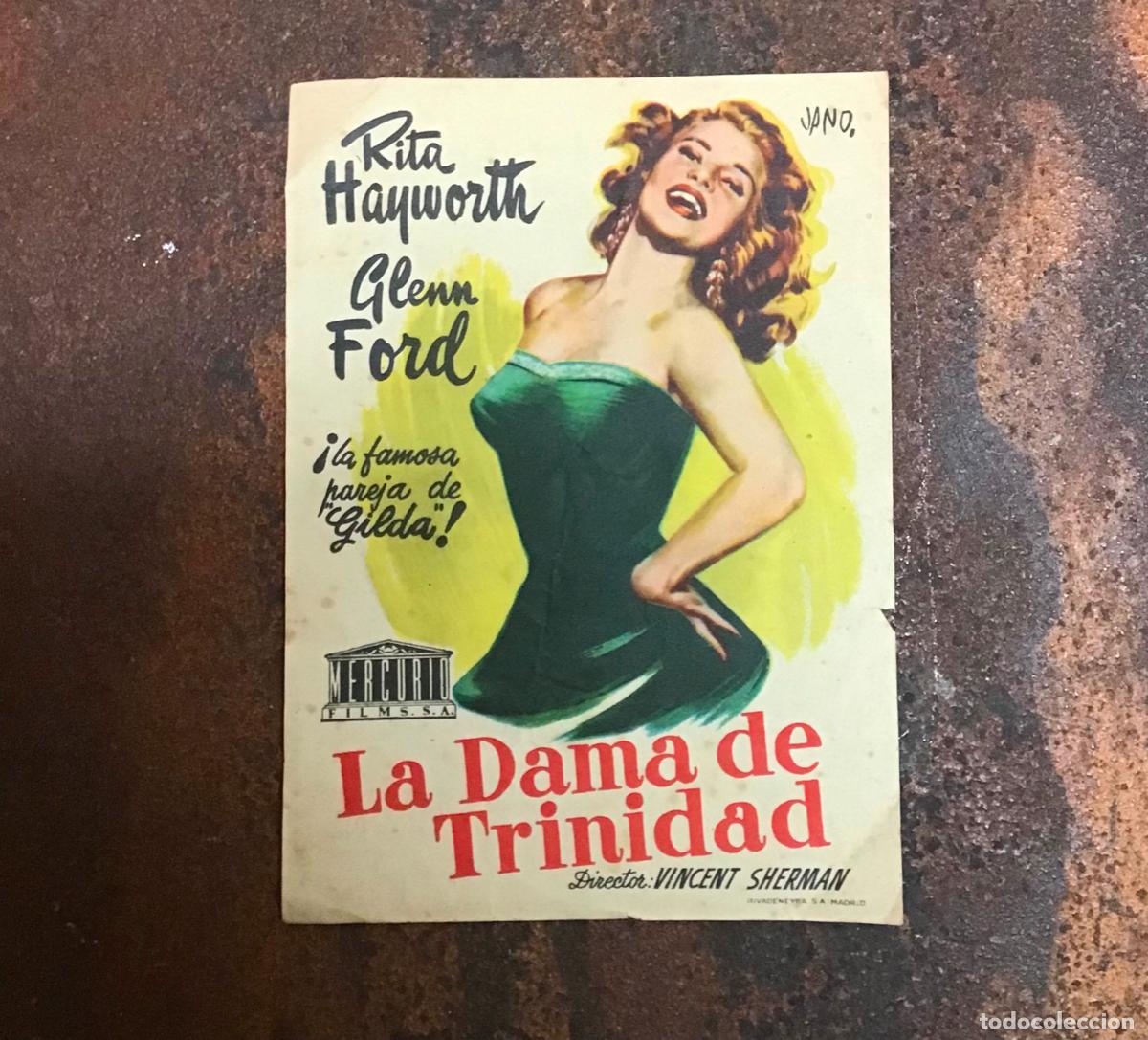 Cine: LA DAMA DE TRINIDAD, PROGRAMA DE MANO ORIGINAL CON PUBLICIDAD - Foto 1