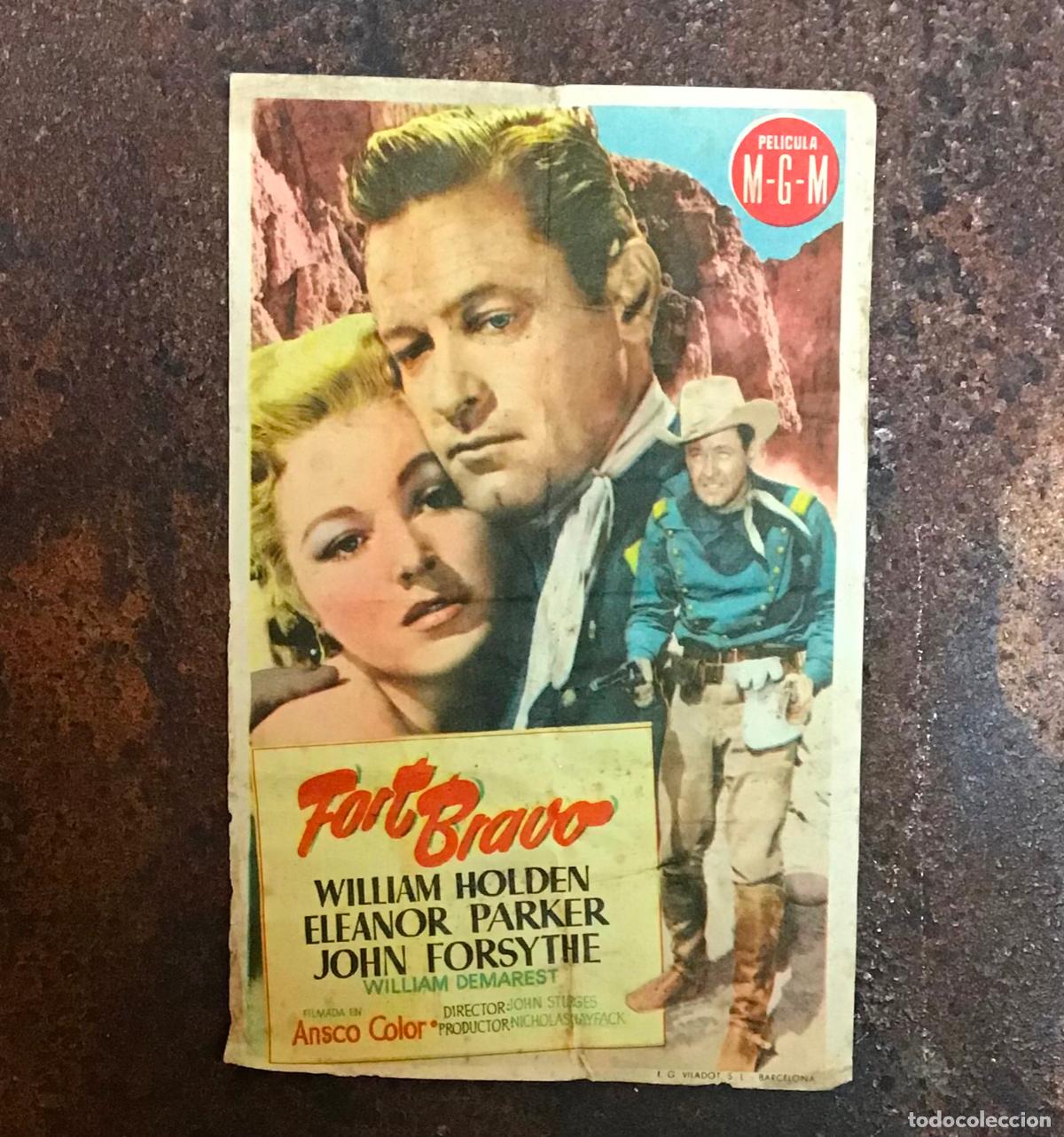 Cine: FORT BRAVO, PROGRAMA DE MANO ORIGINAL CON PUBLICIDAD - Foto 1