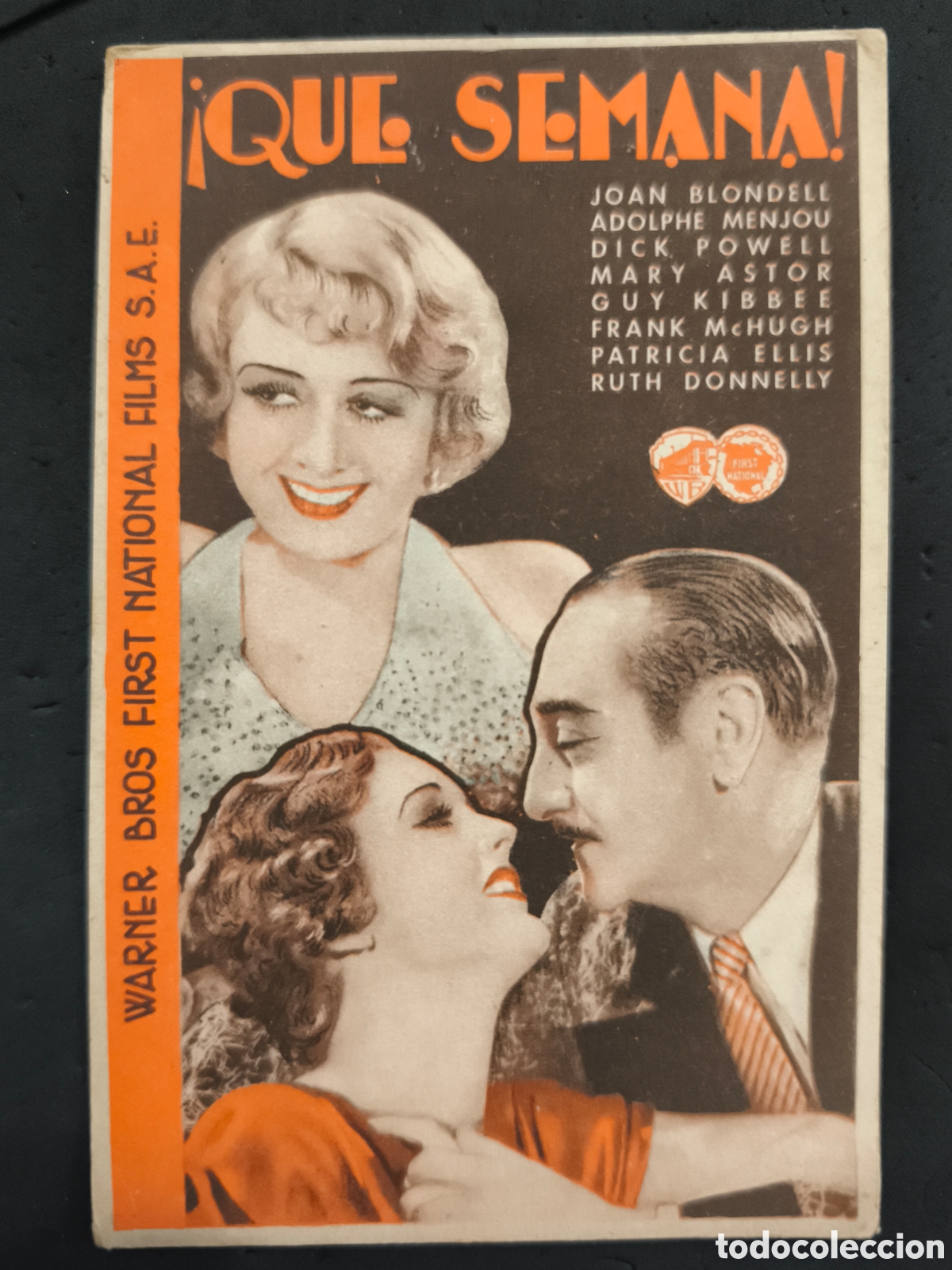 Cine: PROGRAMA DE CINE - &iexcl;QUE SEMANA! DICK POWELL, WARNER BROS, BUEN ESTADO - Foto 1