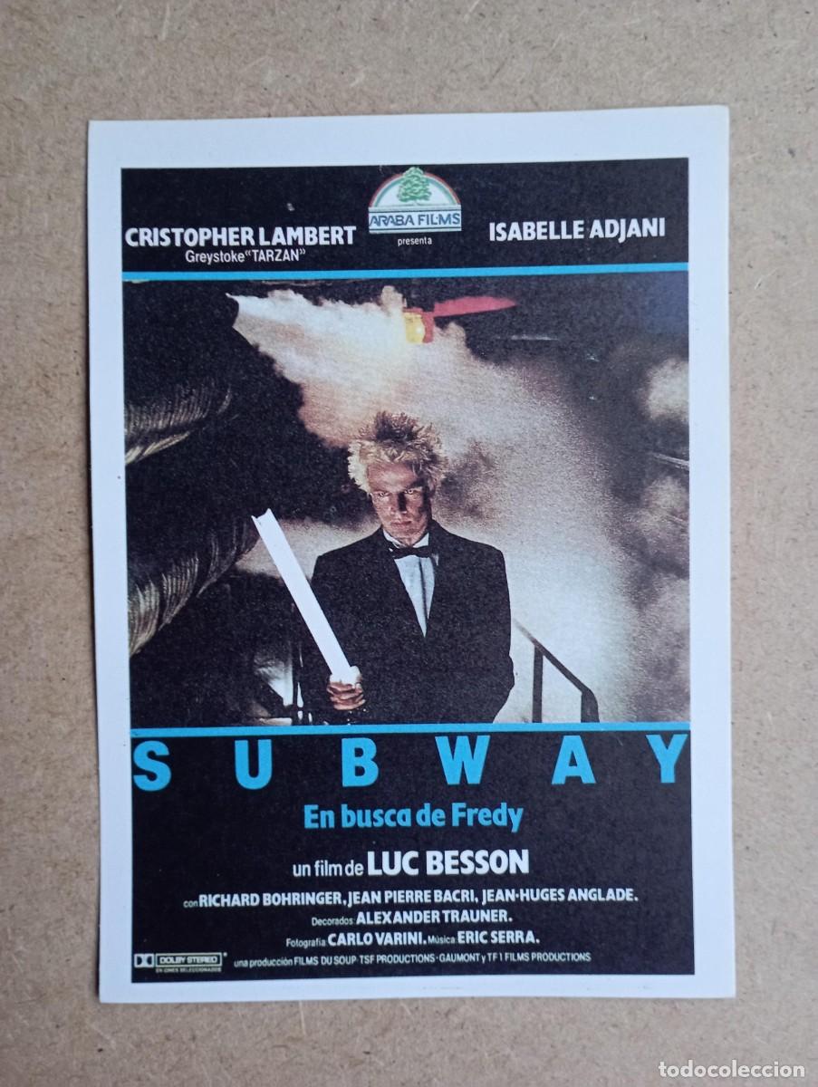 Cine: Subway, folleto de cine, de mano - Foto 1