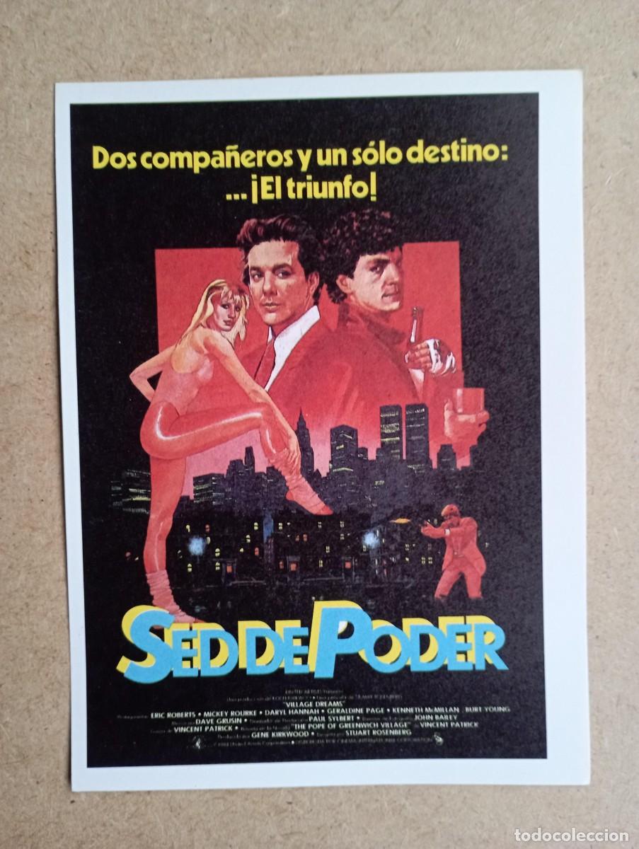 Cine: Sed de poder, folleto de cine, de mano - Foto 1