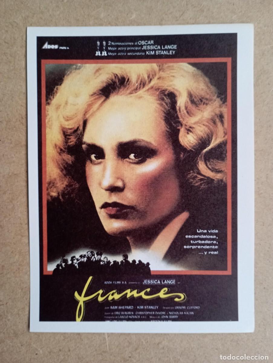 Cine: Frances, folleto de cine, de mano - Foto 1