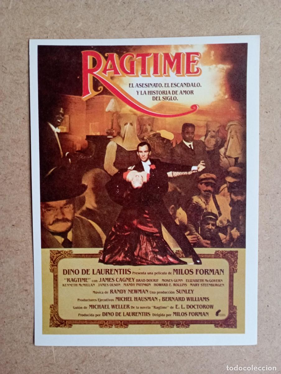 Cine: Ragtime, folleto de cine, de mano - Foto 1