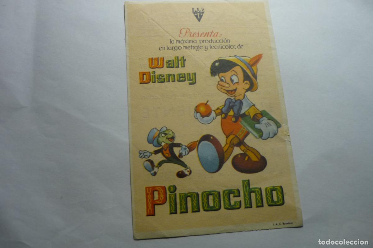 Cine: programa pinocho disney publicidad hispania .-la soledad - Foto 1