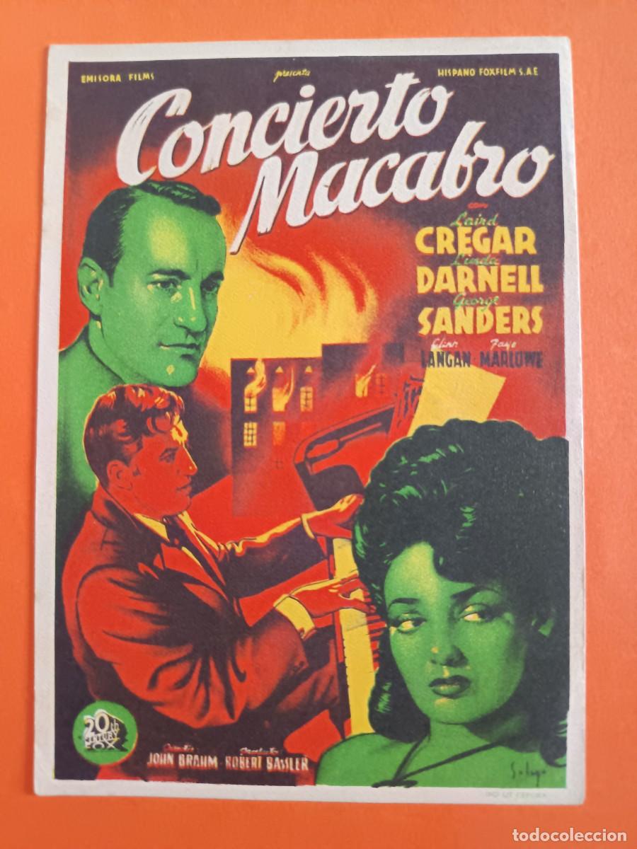 Cine: PROGRAMA DE CINE CONCIERTO MACABRO LINDA DARNELL - Foto 1