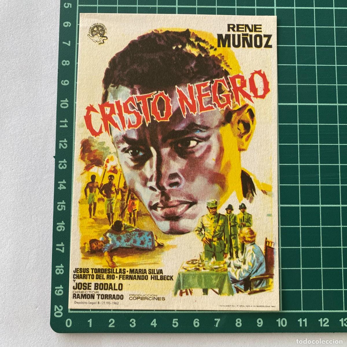 Cine: Programa de cine folleto de mano pelicula. Cristo negro - Foto 1
