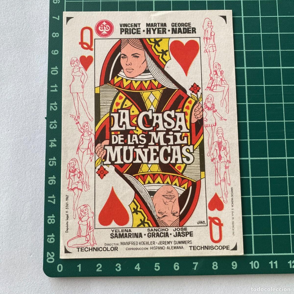 Cine: Programa de cine folleto de mano pelicula. La casa de las mil mu&ntilde;ecas - Foto 1