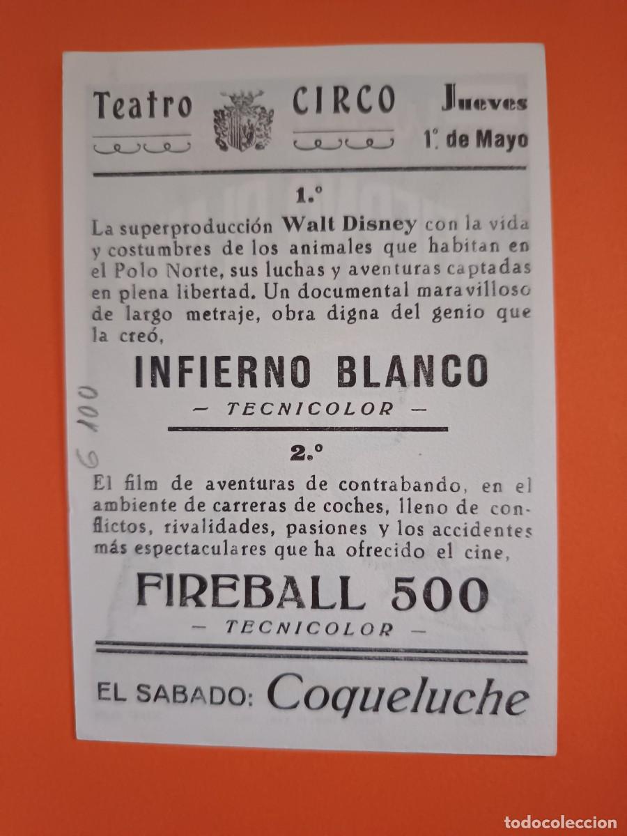 Cine: PROGRAMA DE CINE INFIERNO BLANCO WALT DISNEY - Foto 2