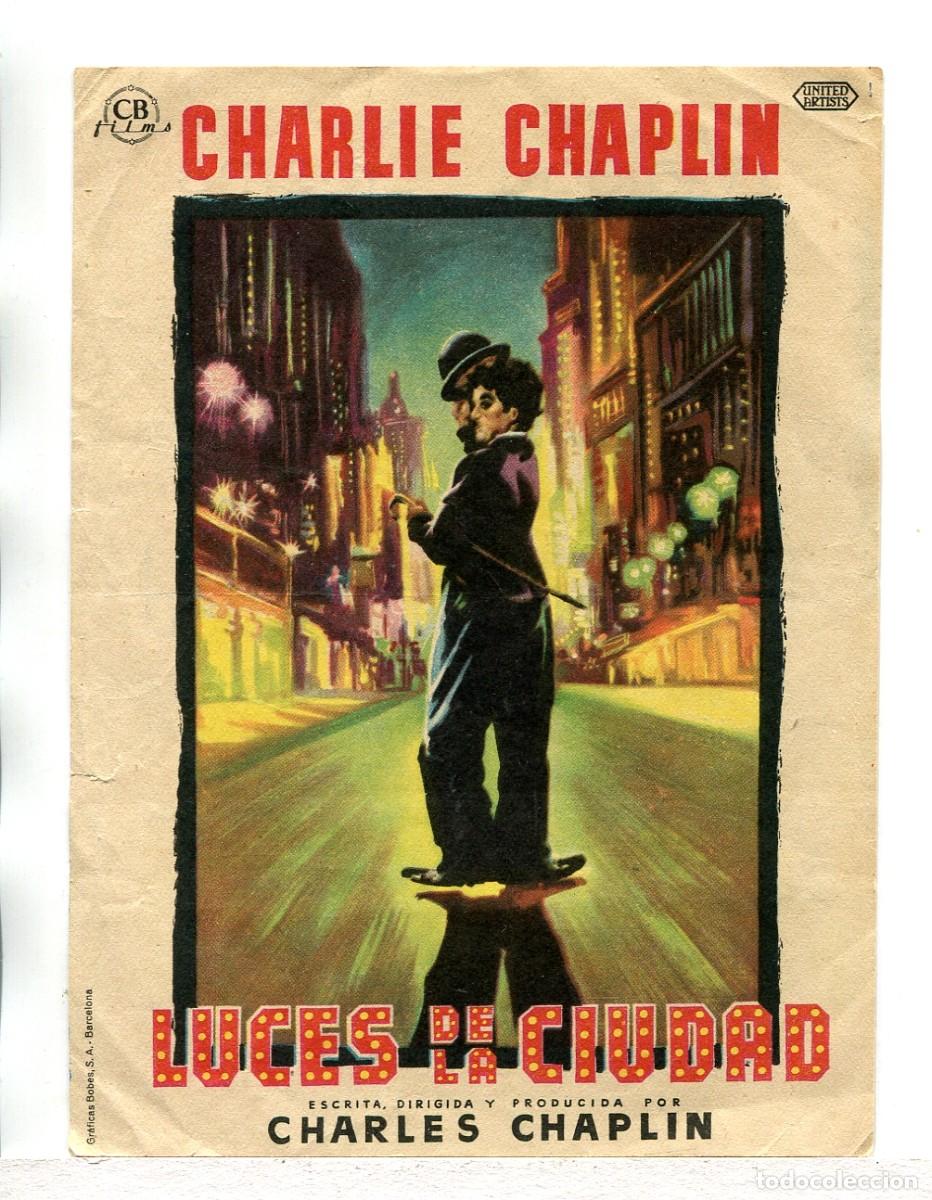 Cine: LAS LUCES DE LA CIUDAD, con Charles Chaplin. - Foto 1