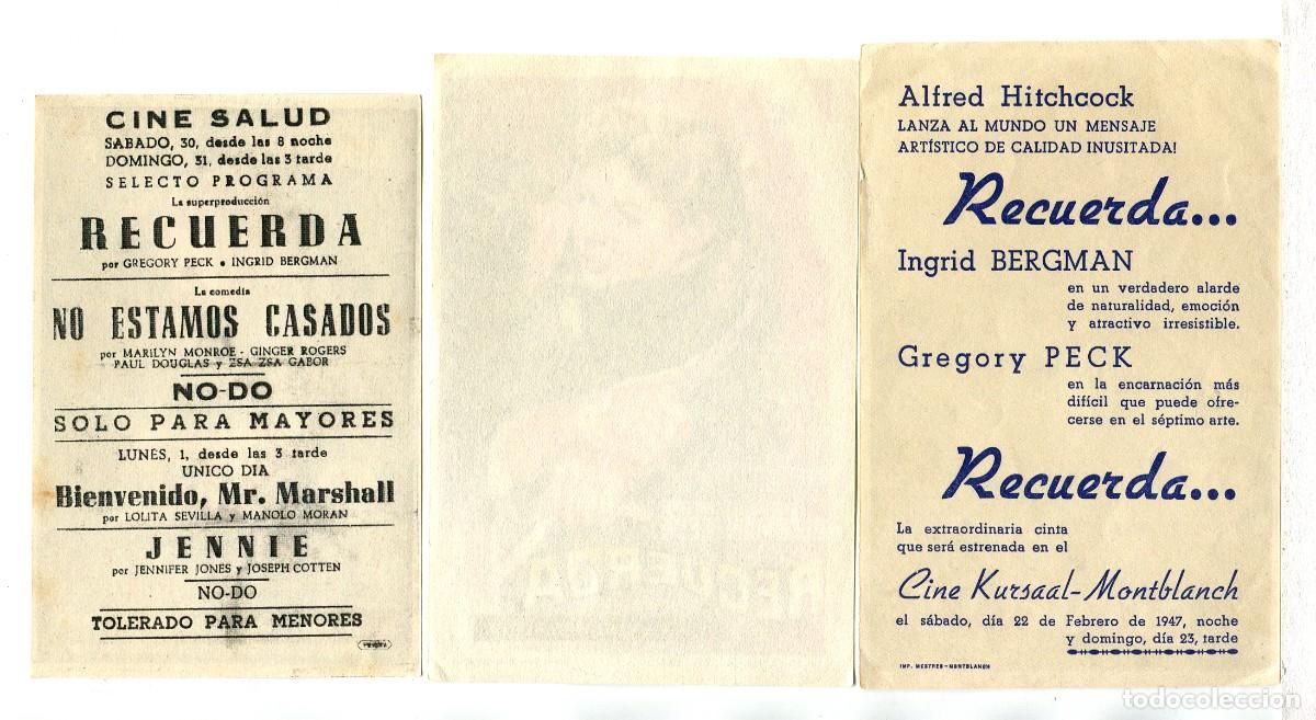 Cine: RECUERDA, con Ingrid Bergman. - Foto 2