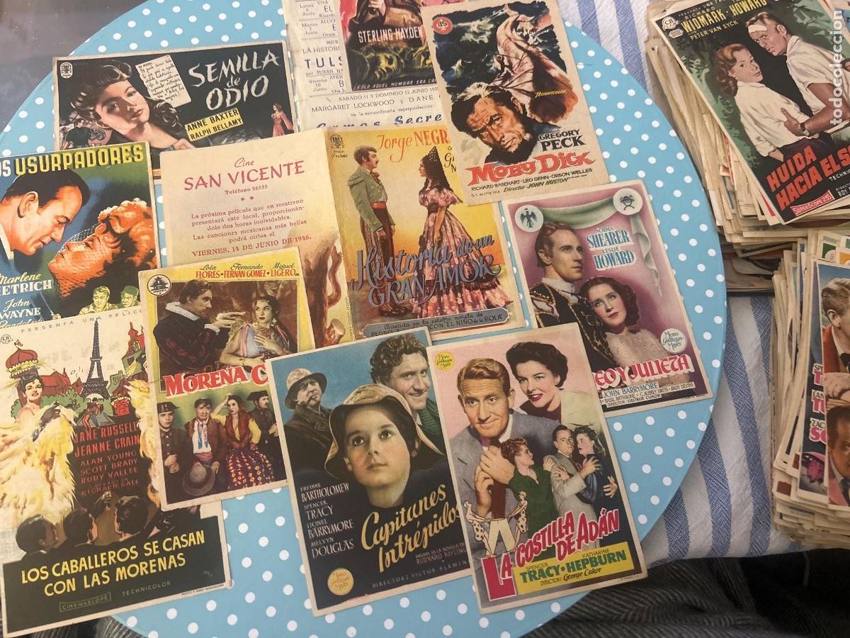 Cine: 600 programas cine a&ntilde;os 50 con reverso impreso - Foto 1