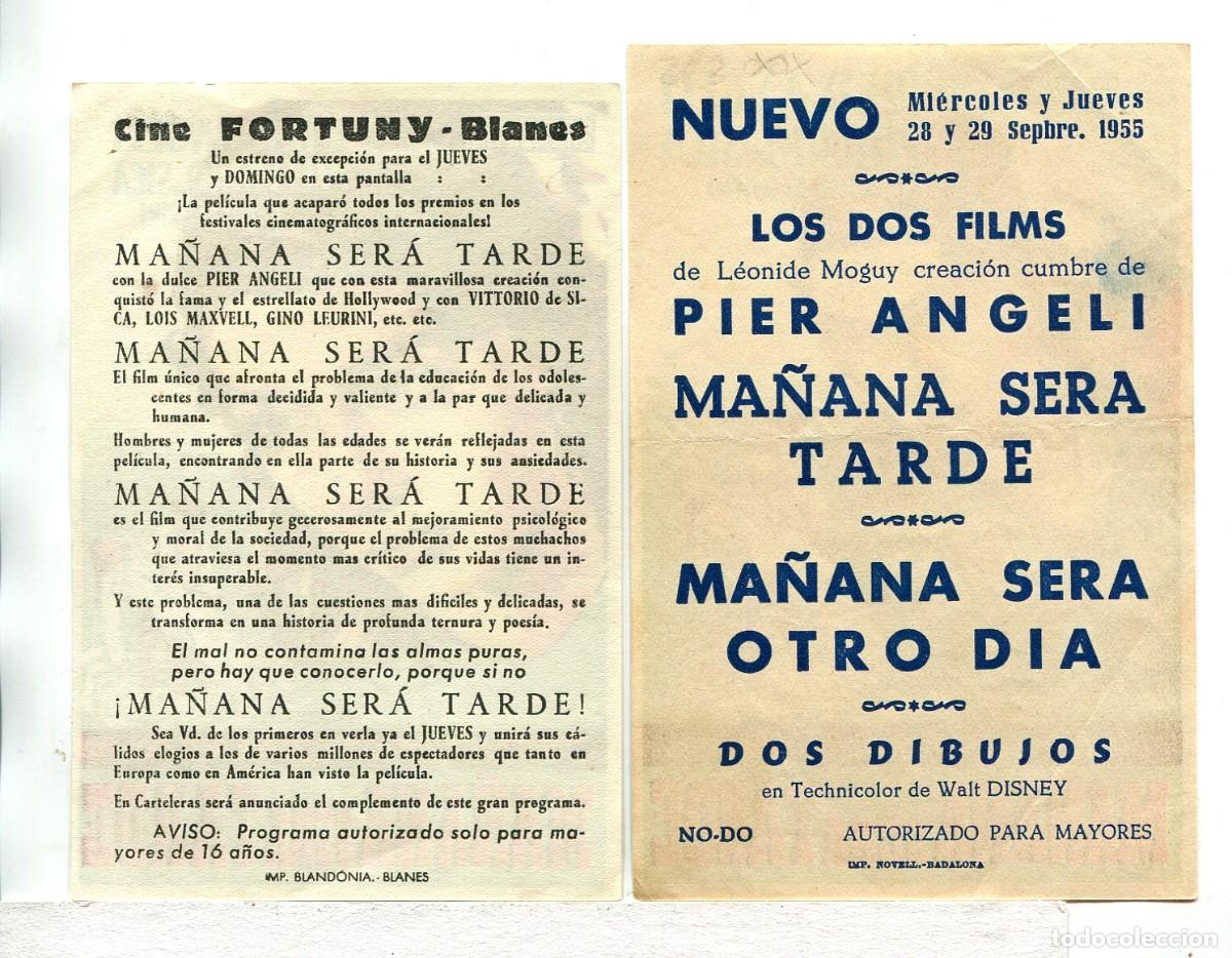 Cine: MA&Ntilde;ANA SER&Aacute; TARDE, con Pier Angeli. - Foto 2