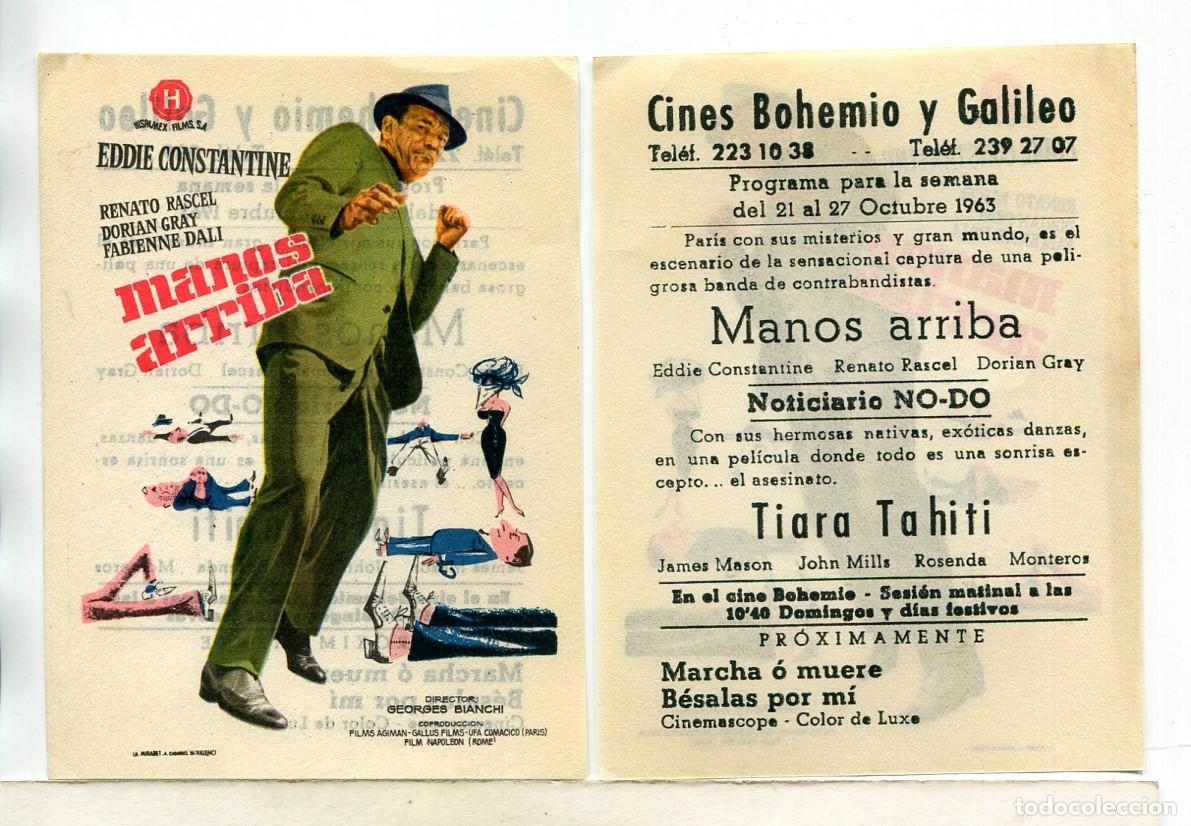 Cine: MANOS ARRIBA, con EDDIE CONSTANTINE. - Foto 1