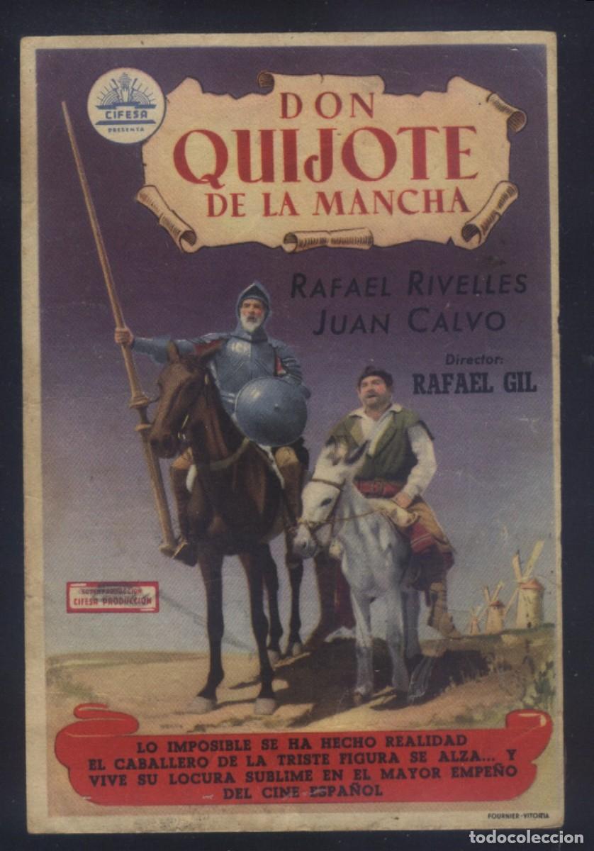 Kino: Q-11744- DON QUIJOTE DE MANCHA (Rafael Rivelles - Juan Calvo)