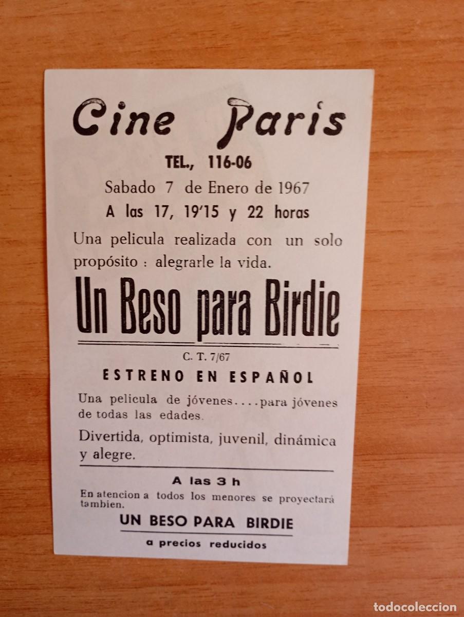 Cine: GRIS3-- PROGRAMA DE CINE -. UN BESO PARA BIRDIE ct - Foto 2