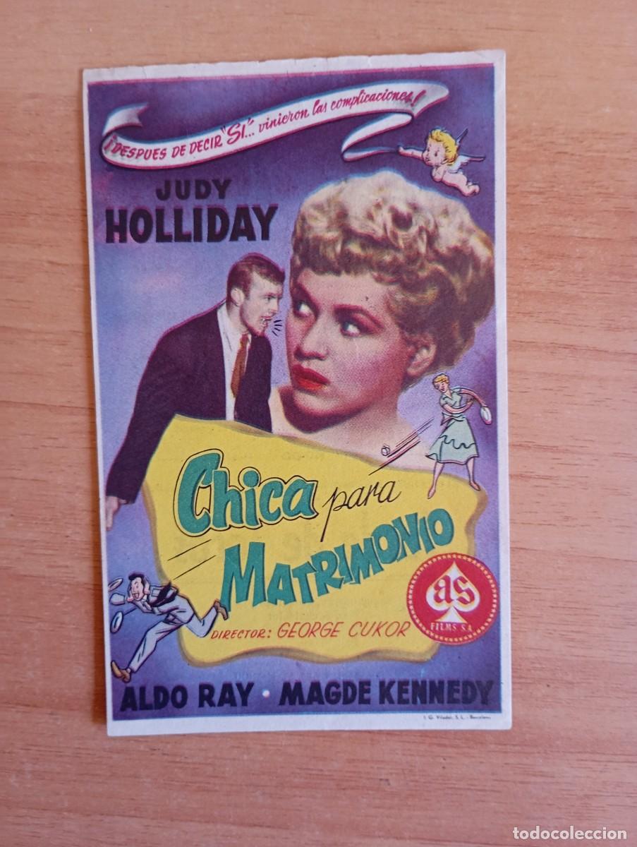 Cine: GRIS3-- PROGRAMA DE CINE --CHICA PARA MATRIMONIO ct - Foto 1