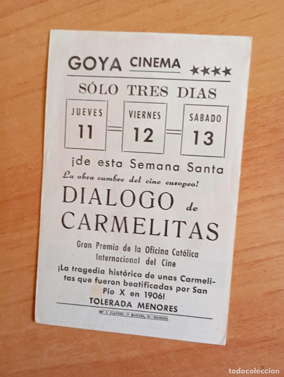 Cine: GRIS3-- PROGRAMA DE CINE --DIALOGO DE CARMELITA ct - Foto 2