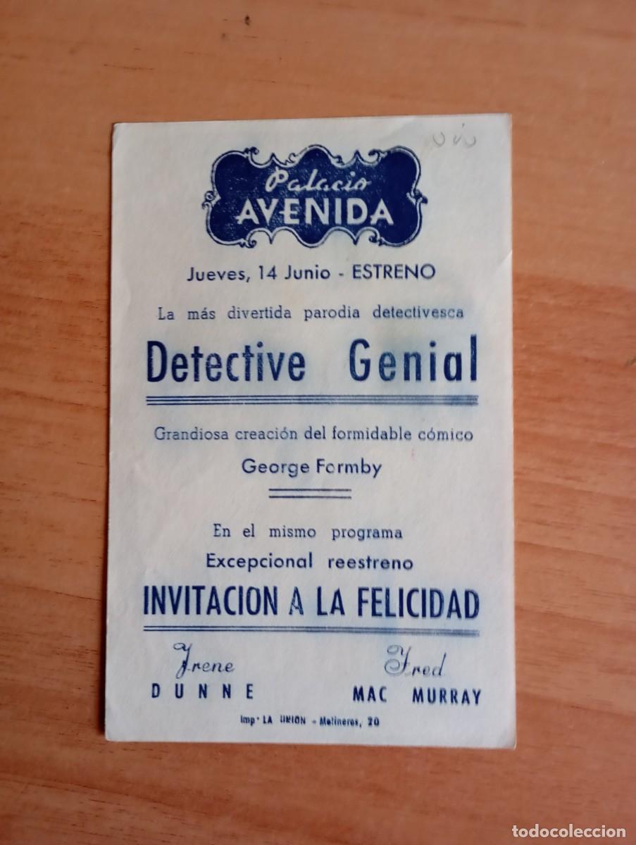 Cine: GRIS3-- PROGRAMA DE CINE -- DETECTIVE GENIAL ct - Foto 2
