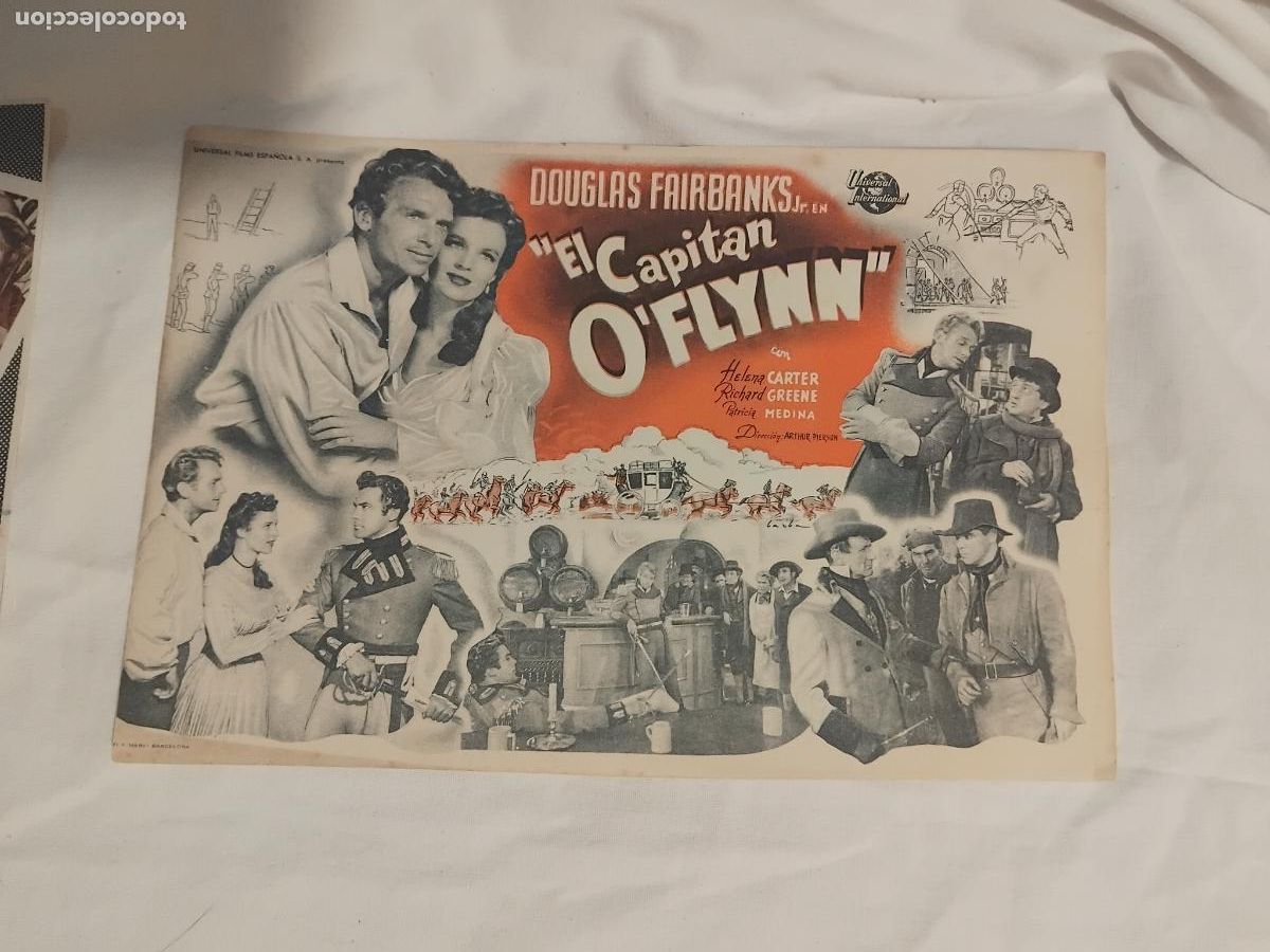 Cine: PROGRAMA DE CINE EL CAPITAN OFLYNN. DOUGLAS FAIRBANKS. - Foto 1