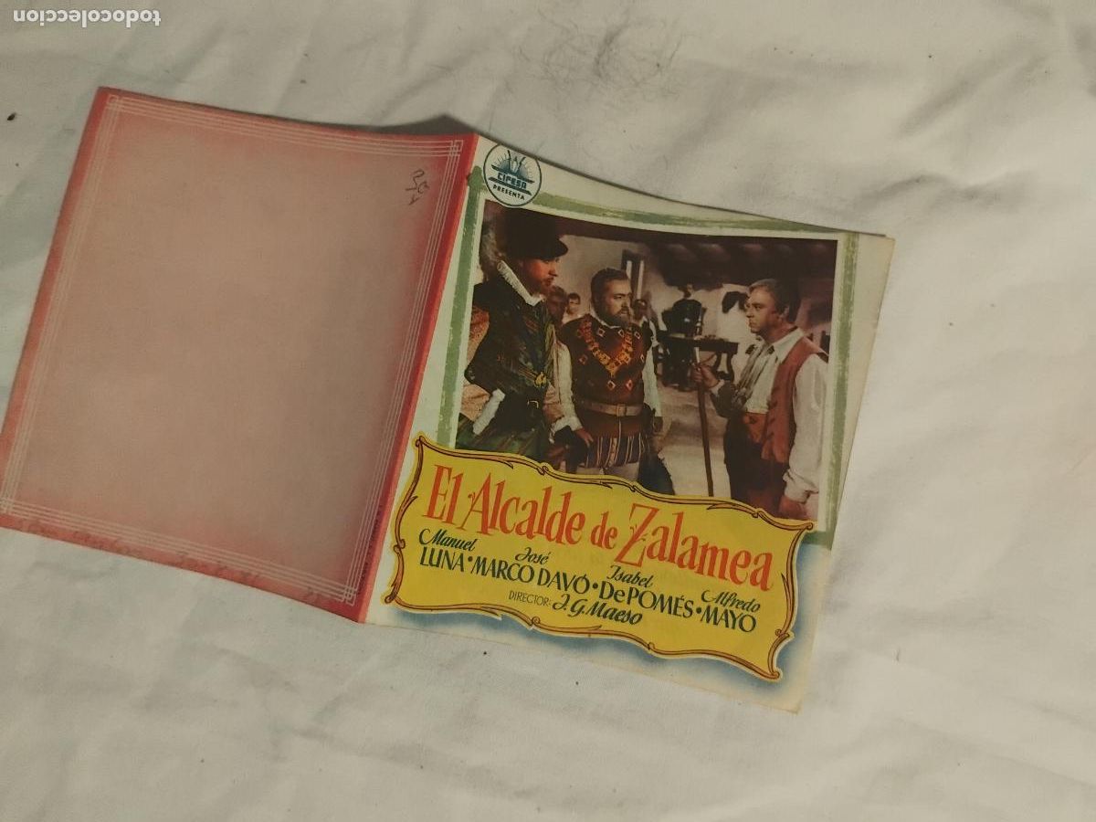 Cine: PROGRAMA DE CINE DOBLE EL ALCALDE DE ZALAMEA. FERNANDO REY. - Foto 1