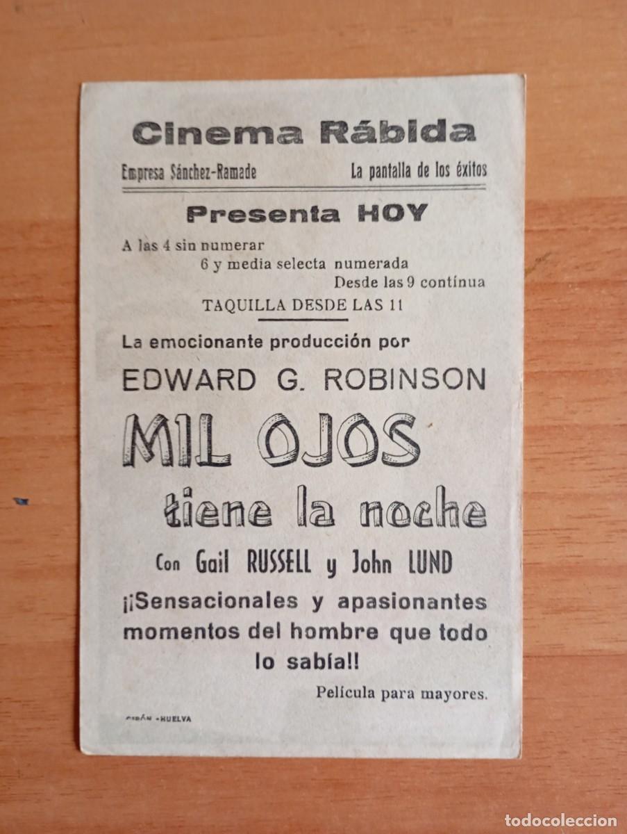 Cine: GRIS3-- PROGRAMA DE CINE -- MIL OJOS TIENE LA NOCHE ct - Foto 2