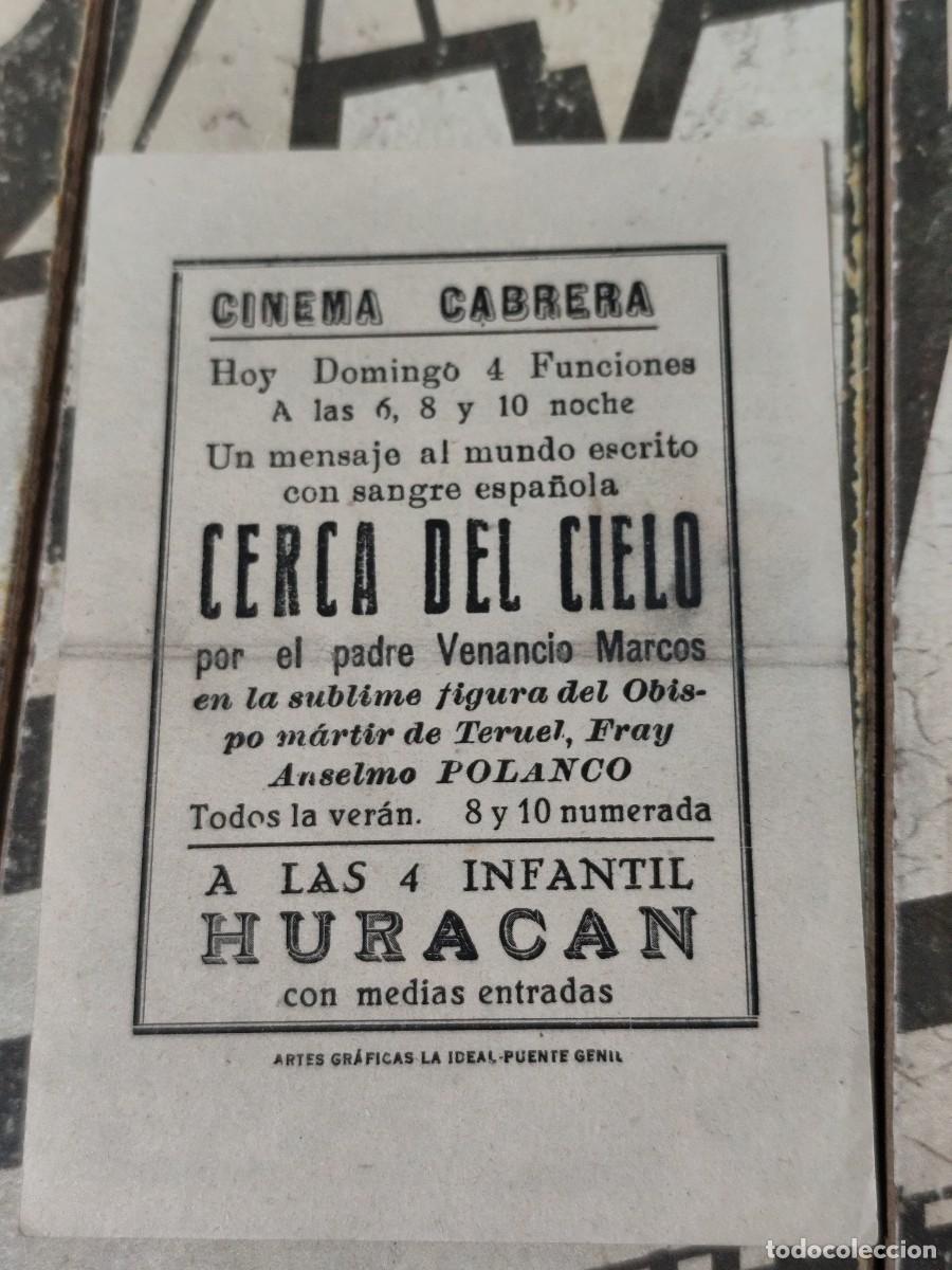 Cine: Cerca del cielo con publicidad Cinema Cabrera - Foto 2
