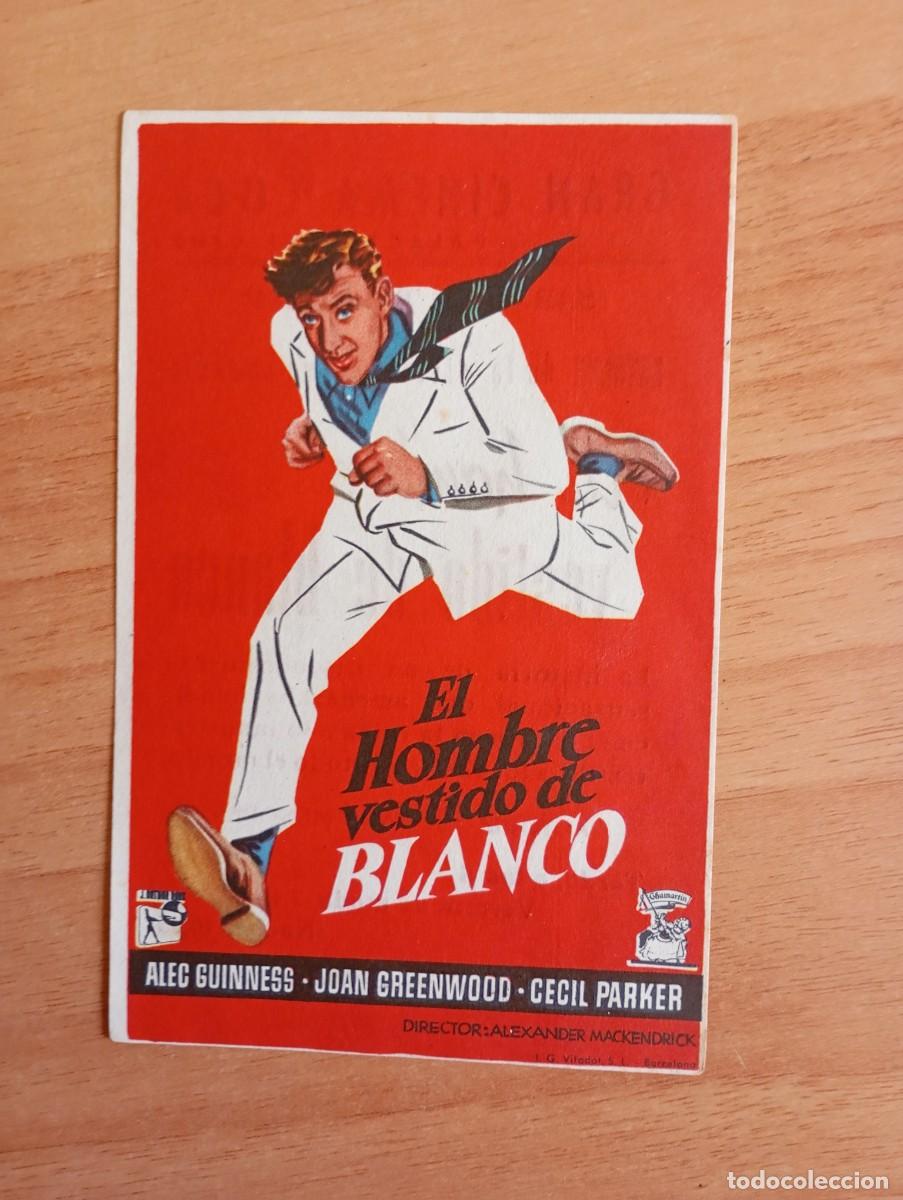 Cine: GRIS3-- PROGRAMA DE CINE ---EL HOMBRE VESTIDO DE BLANCO ct - Foto 1