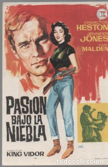 Cine: PROGRAMA DE CINE: PASION BAJO LA NIEBLA PC-11063 - Foto 1
