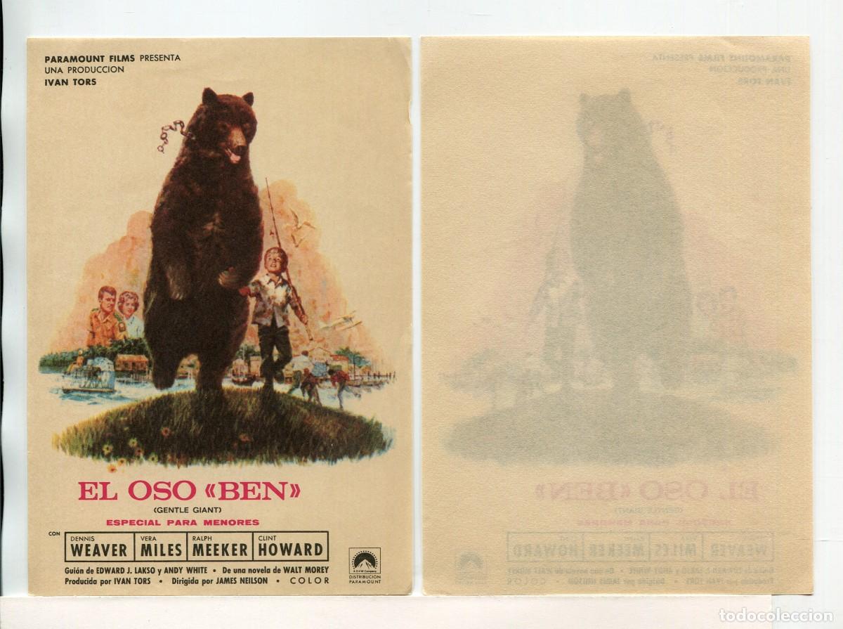 Cine: EL OSO BEN, con Vera Miles. - Foto 1