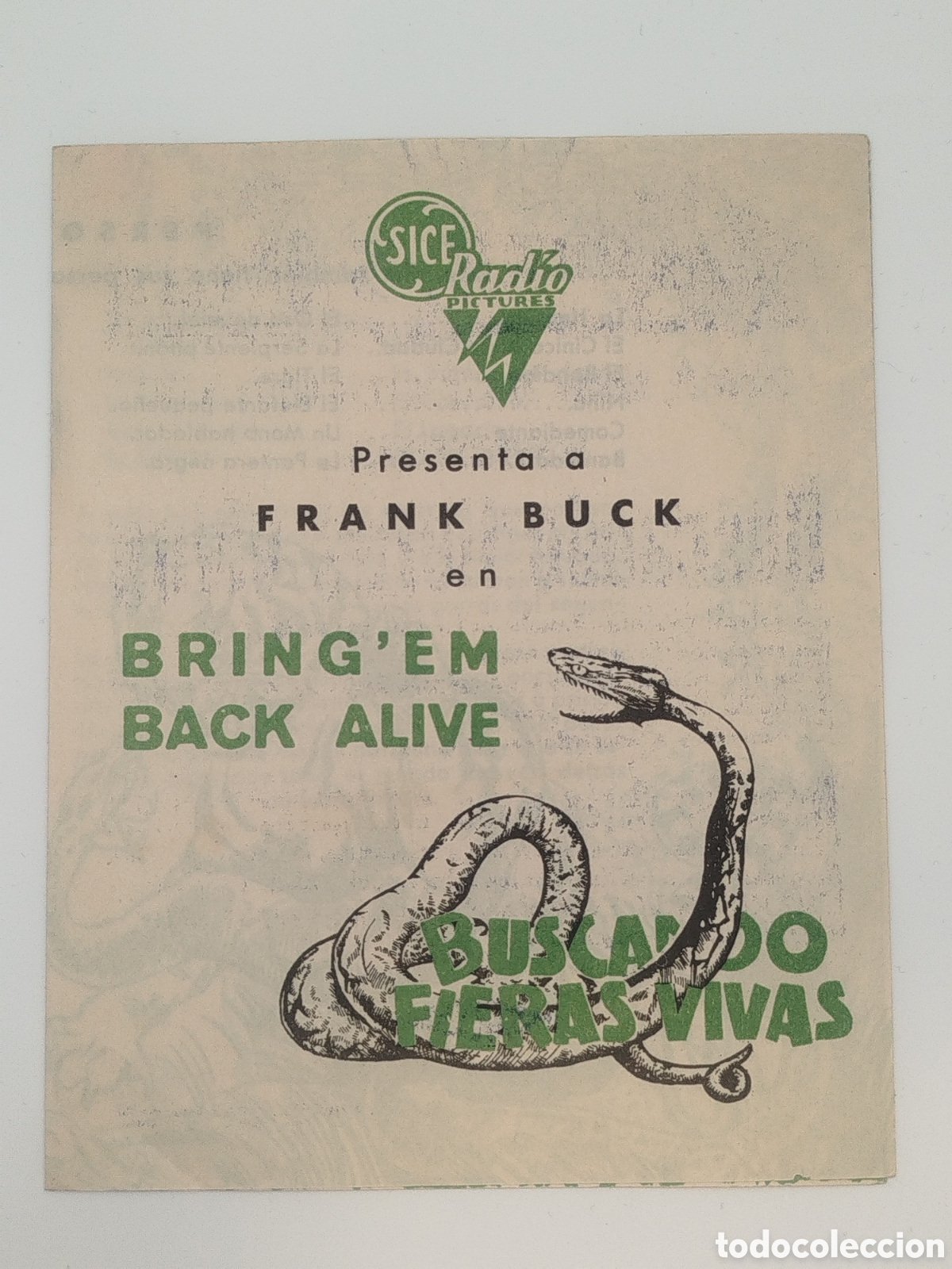Cine: Programa de cine doble &rdquo;Buscando fieras vivas&rdquo; - Foto 1