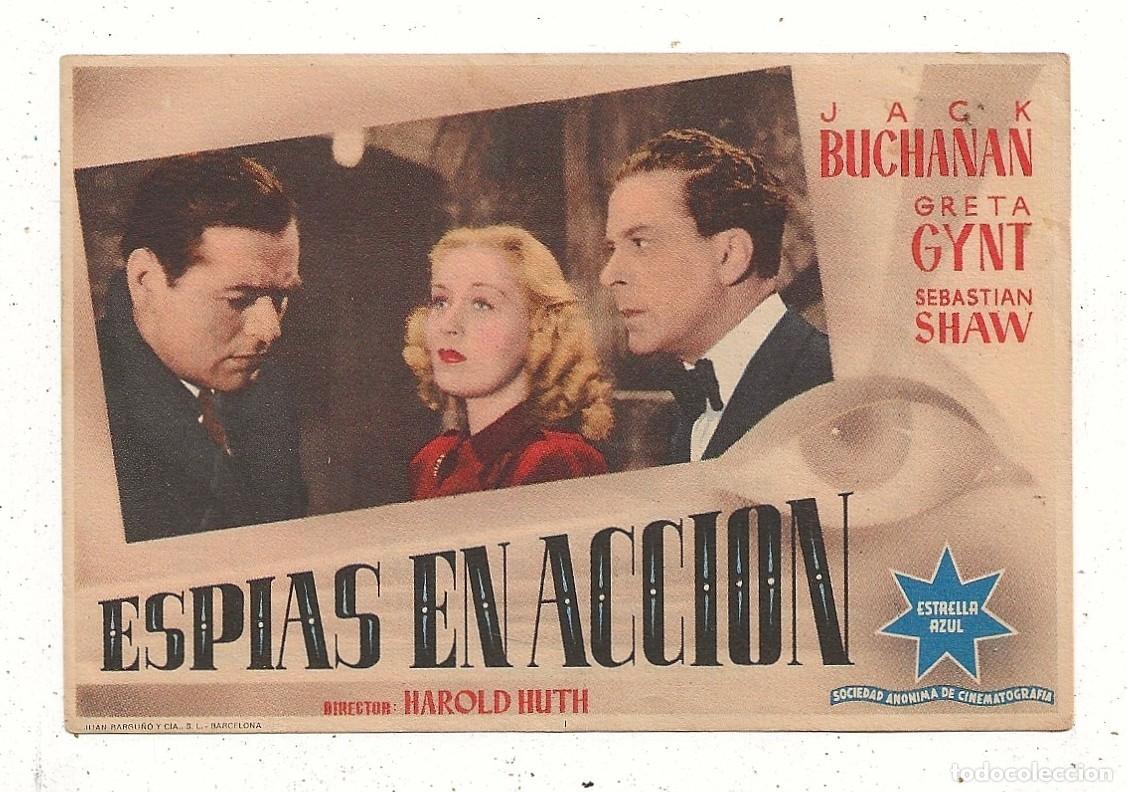 Cine: ESPIAS EN ACCI&Oacute;N - PROGRAMA FOLLETO DE CINE SENCILLO - Foto 1