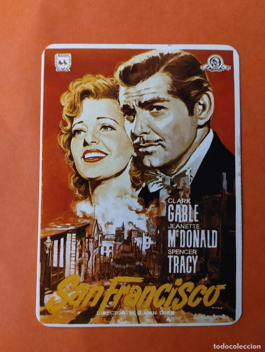 Cine: &Ntilde;PS - PROGRAMA CINE CALENDARIO DE MANO. SAN FRANCISCO. CLARK GABLE.. - Foto 1