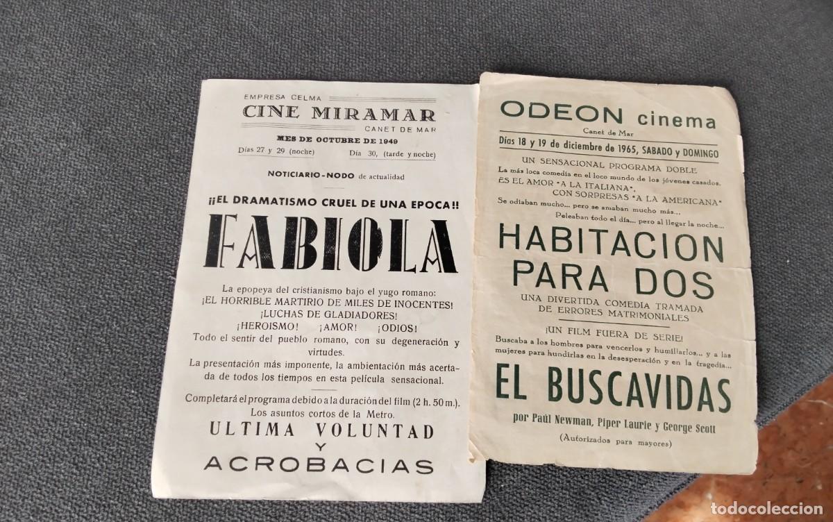 Cine: CANET DE MAR , 2 PROGRAMAS DE CINE A&Ntilde;OS 60 CON PUBLICIDAD - Foto 2