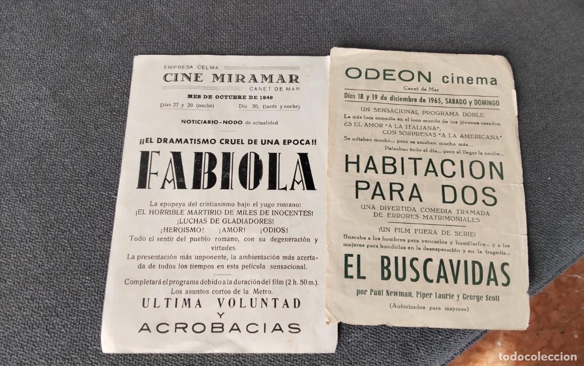 Cine: CANET DE MAR , 2 PROGRAMAS DE CINE A&Ntilde;OS 60 CON PUBLICIDAD - Foto 5