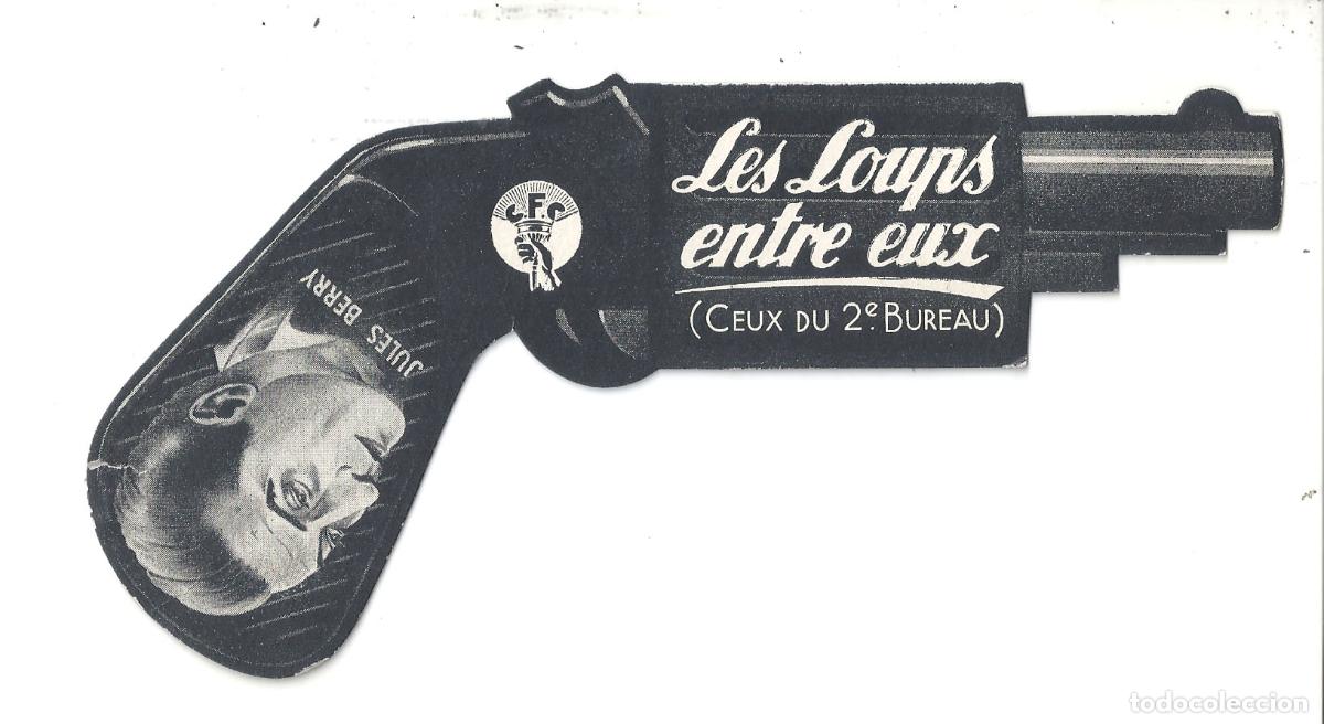 Cinema: PTCC 841 LES LOUPS ENTRE EUX PROGRAMA TROQUELADO FRANCES JULES BERRY RENEE SAINT-CYR