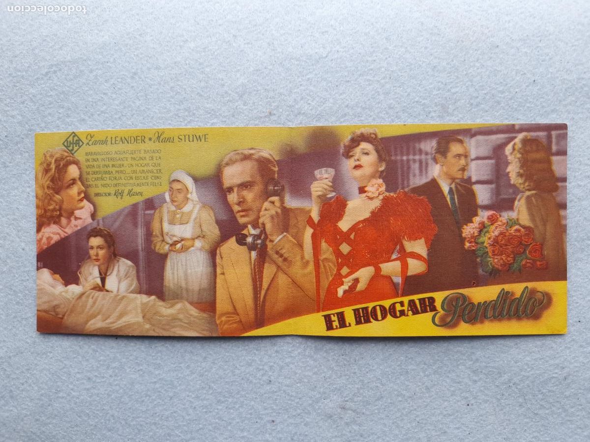 Cine: ElHogar Perdido. Zarah Leander. Hans Stuwe. - Foto 2