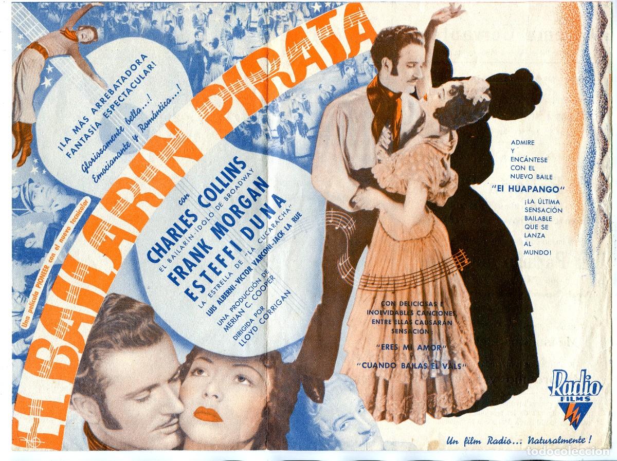 Cine: EL BAILAR&Iacute;N PIRATA, con Charles Collins. 16 X 21 cms. - Foto 1