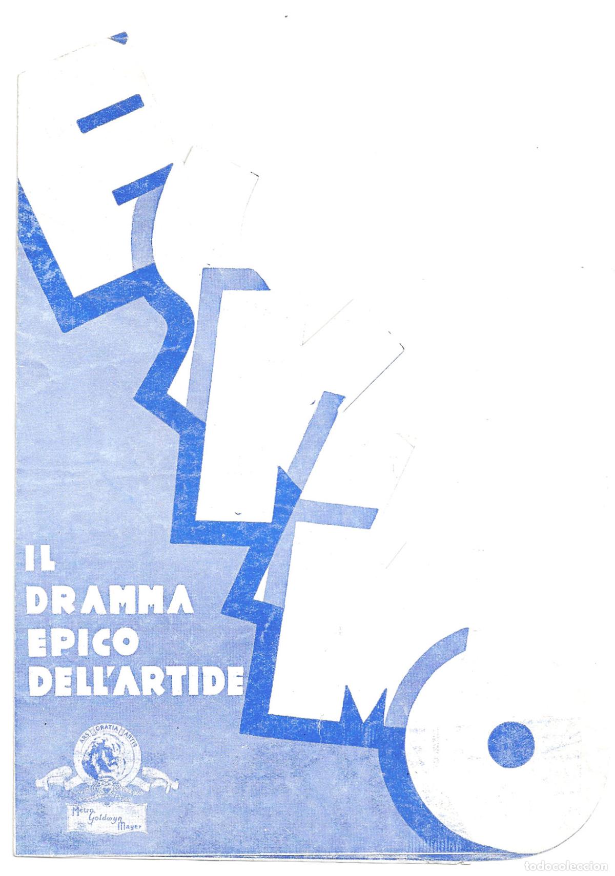 Folhetos de m&atilde;o de filmes antigos de cinema: PTCC 842 ESKIMO PROGRAMA DOBLE TROQUELADO ITALIANO MALA W. S. VAN DYKE