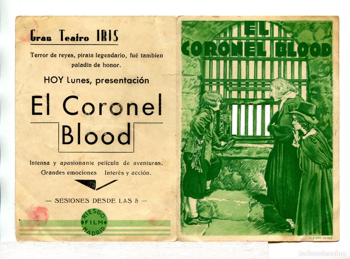 Cine: EL CORONEL BLOOD, con Frank Cellier. TROQUELADO. - Foto 1