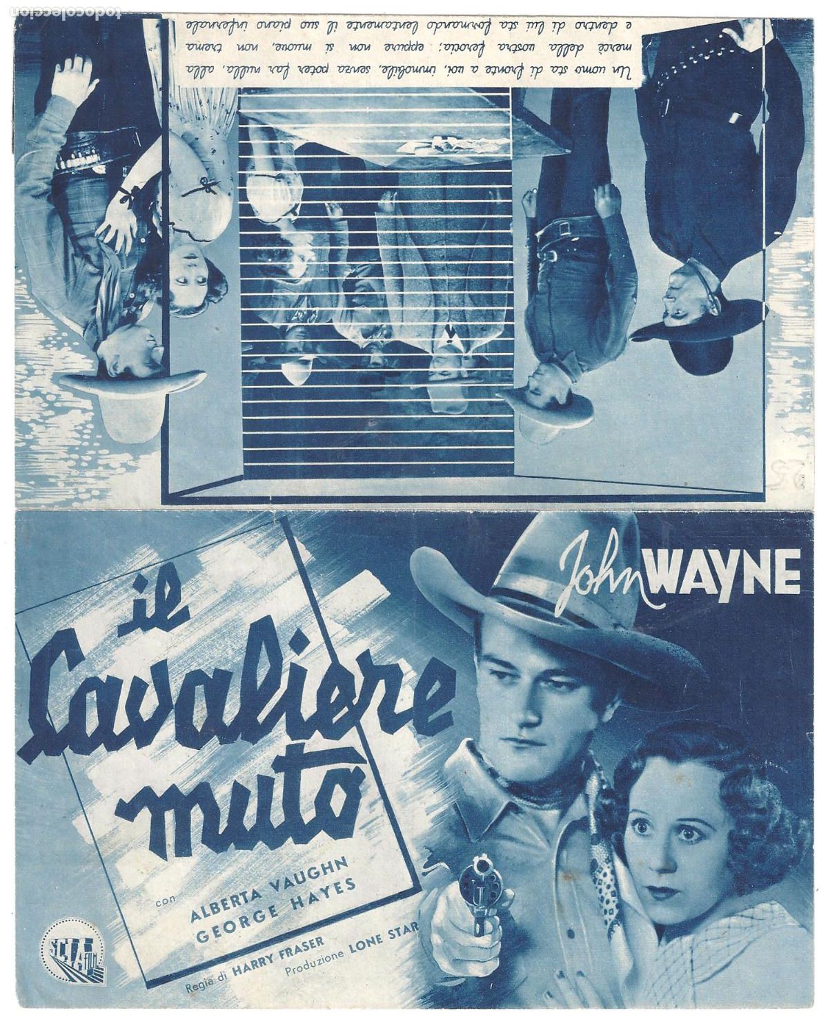 Cine: PTCC2 28 RANDY RIDES ALONE PROGRAMA DOBLE ITALIANO JOHN WAYNE - Foto 3