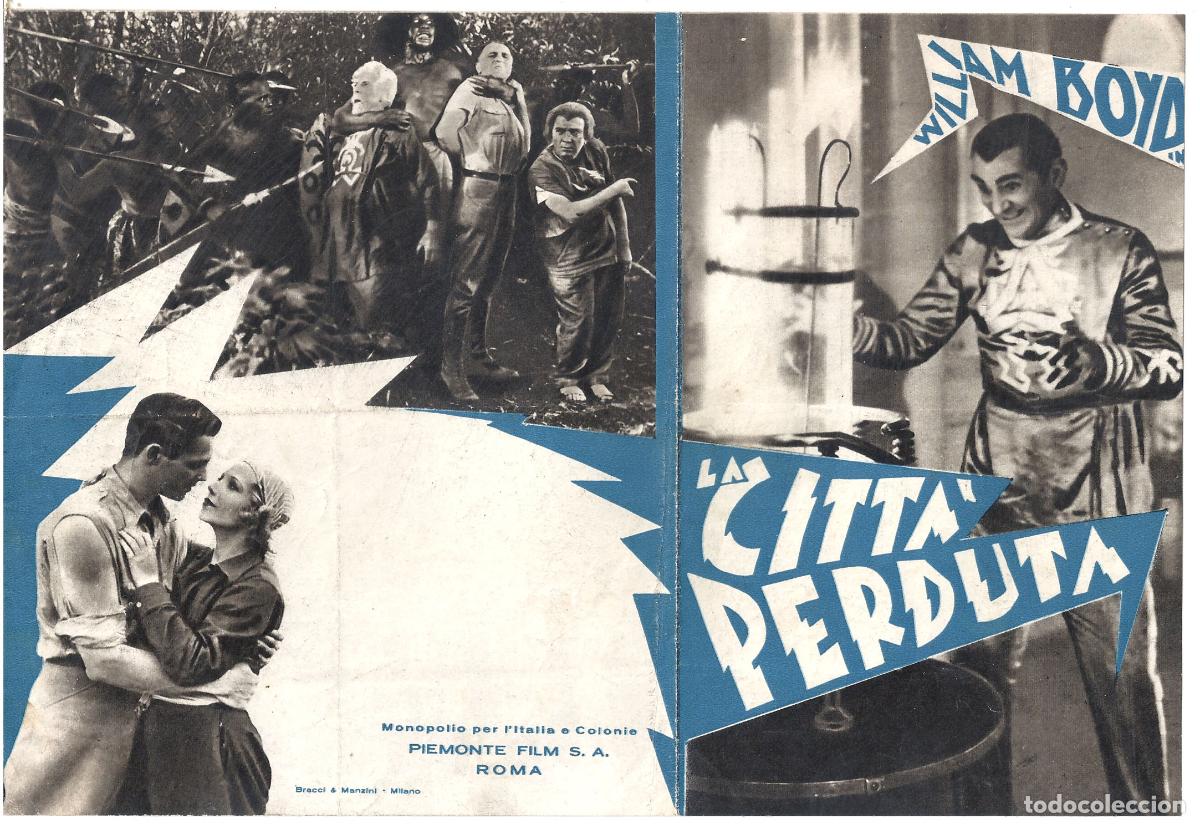 Cine: PTCC 843 THE LOST CITY PROGRAMA DOBLE ITALIANO WILLIAM BOYD - Foto 3