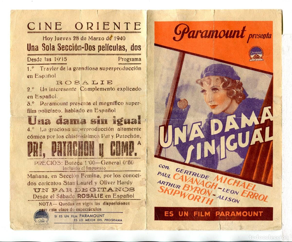 Cine: UNA DAMA SIN IGUAL, con Le&oacute;n Errol. - Foto 1