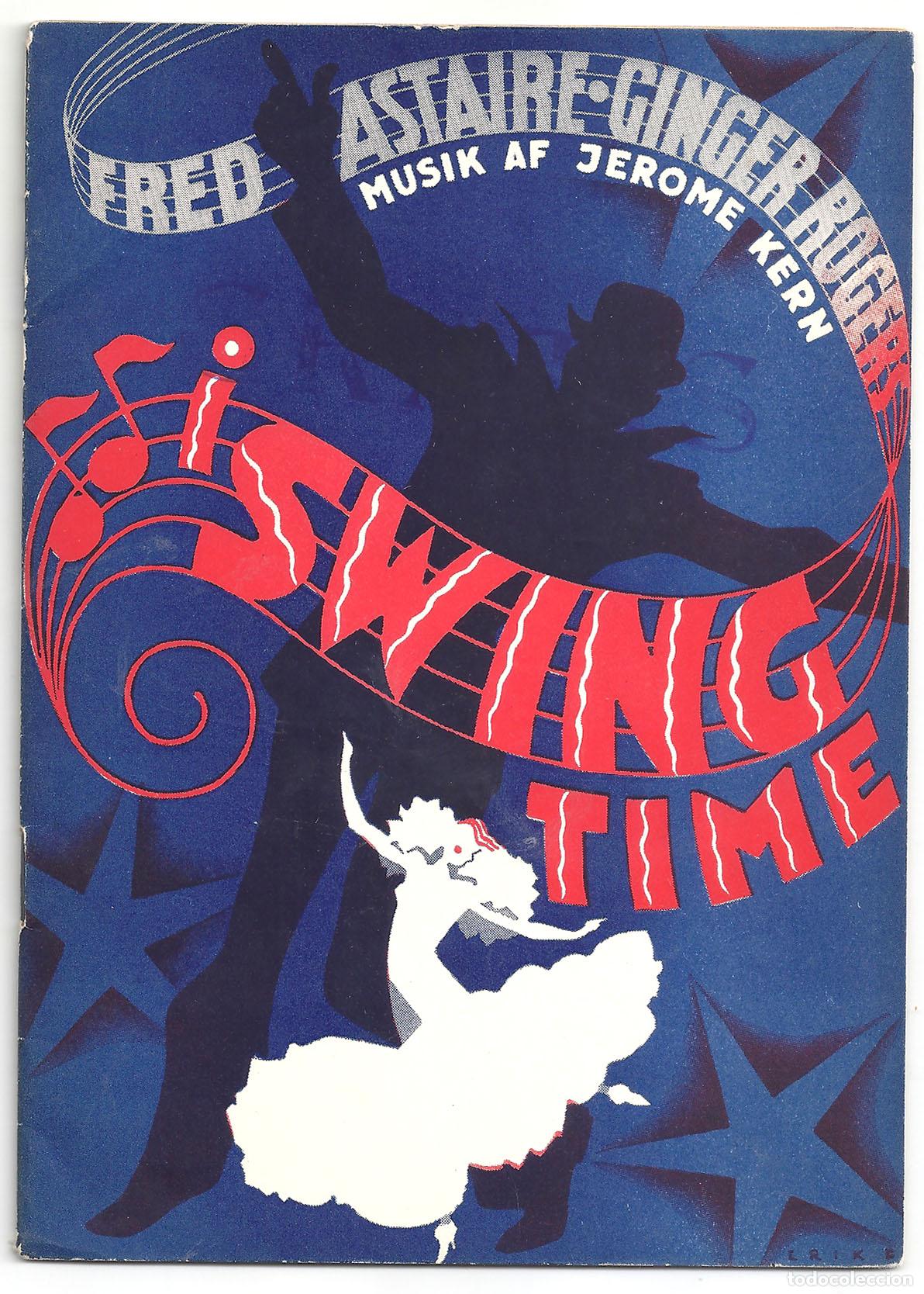 Cine: PTCC2 41 EN ALAS DE LA DANZA PROGRAMA LIBRITO DANES GINGER ROGERS FRED ASTAIRE - Foto 1