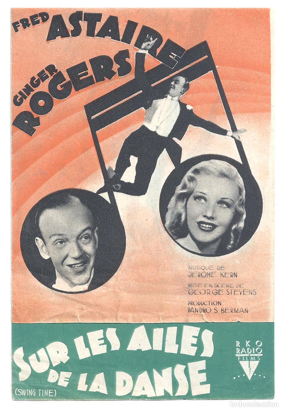 Cine: PTCC2 41 EN ALAS DE LA DANZA PROGRAMA DOBLE FRANCES GINGER ROGERS FRED ASTAIRE - Foto 1