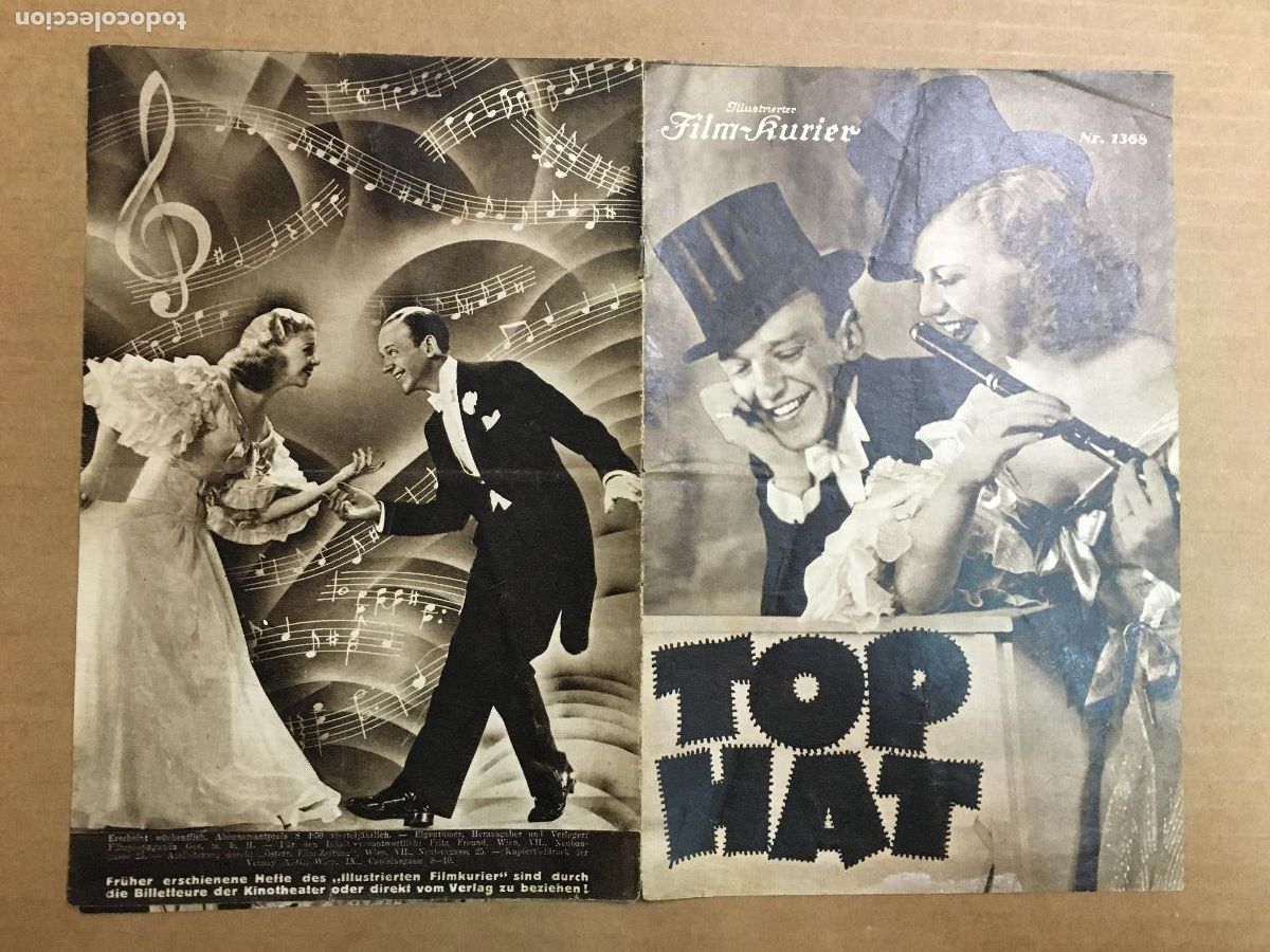 Cine: PTCC2 41 SOMBRERO DE COPA PROGRAMA LIBRITO AUSTRIACO RKO FRED ASTAIRE GINGER ROGERS - Foto 5