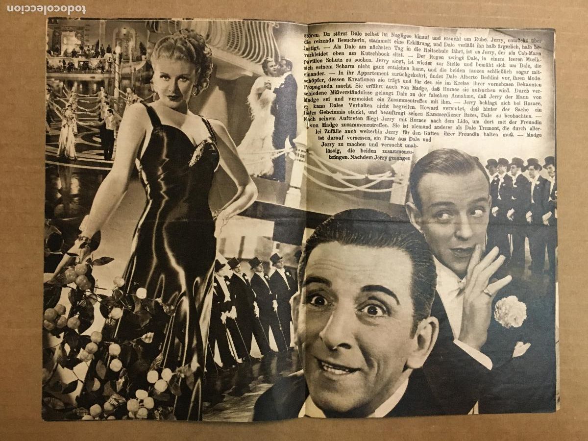 Cine: PTCC2 41 SOMBRERO DE COPA PROGRAMA LIBRITO AUSTRIACO RKO FRED ASTAIRE GINGER ROGERS - Foto 3