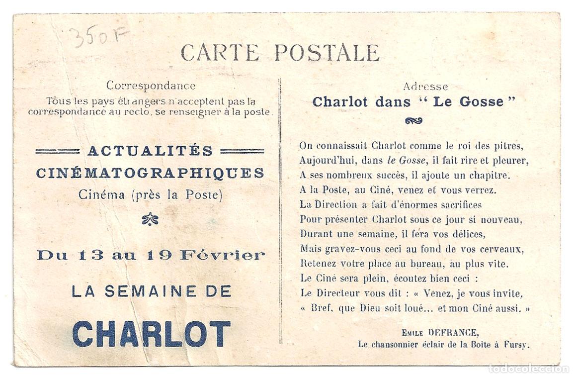 Cine: PTCC7 11 EL CHICO PROGRAMA TARJETA FRANCES CHARLES CHAPLIN CHARLOT - Foto 2