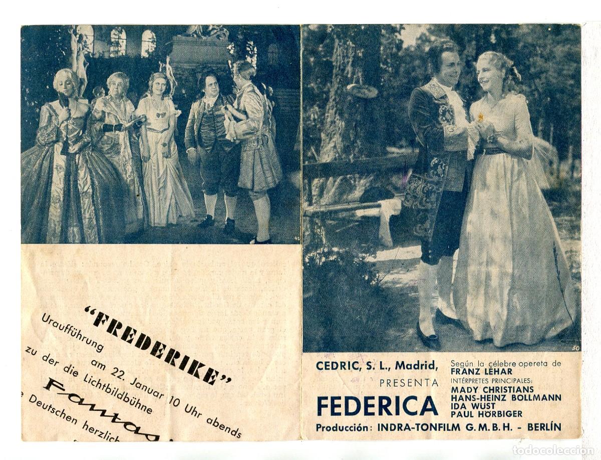 Cine: FEDERICA, con Mady Christians. - Foto 1