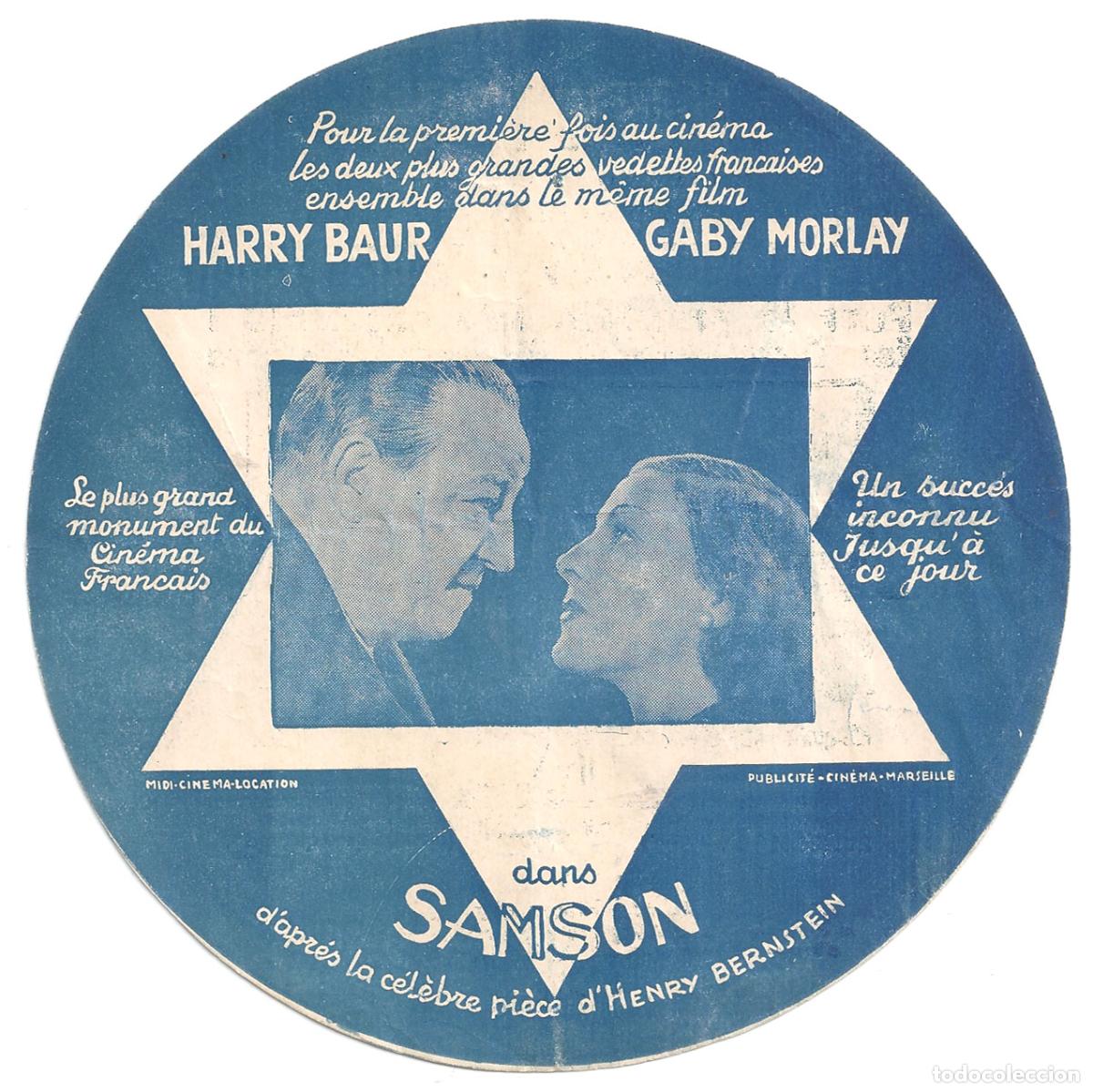 Cine: PTCC 844 SANSON PROGRAMA TROQUELADO FRANCES HARRY BAUR GABY MORLAY - Foto 1