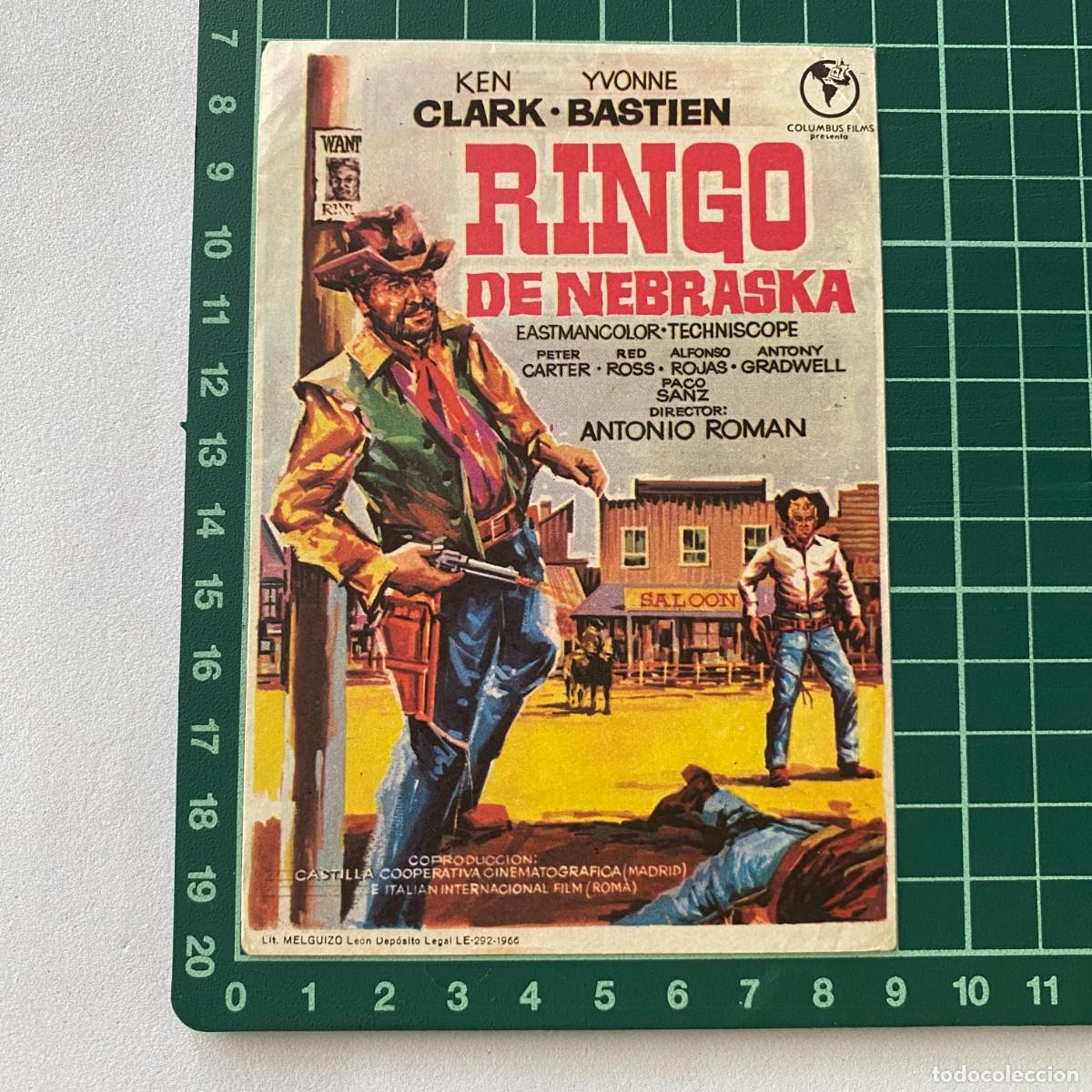 Cine: Programa de cine folleto de mano pelicula. Ringo de Nebraska - Foto 1